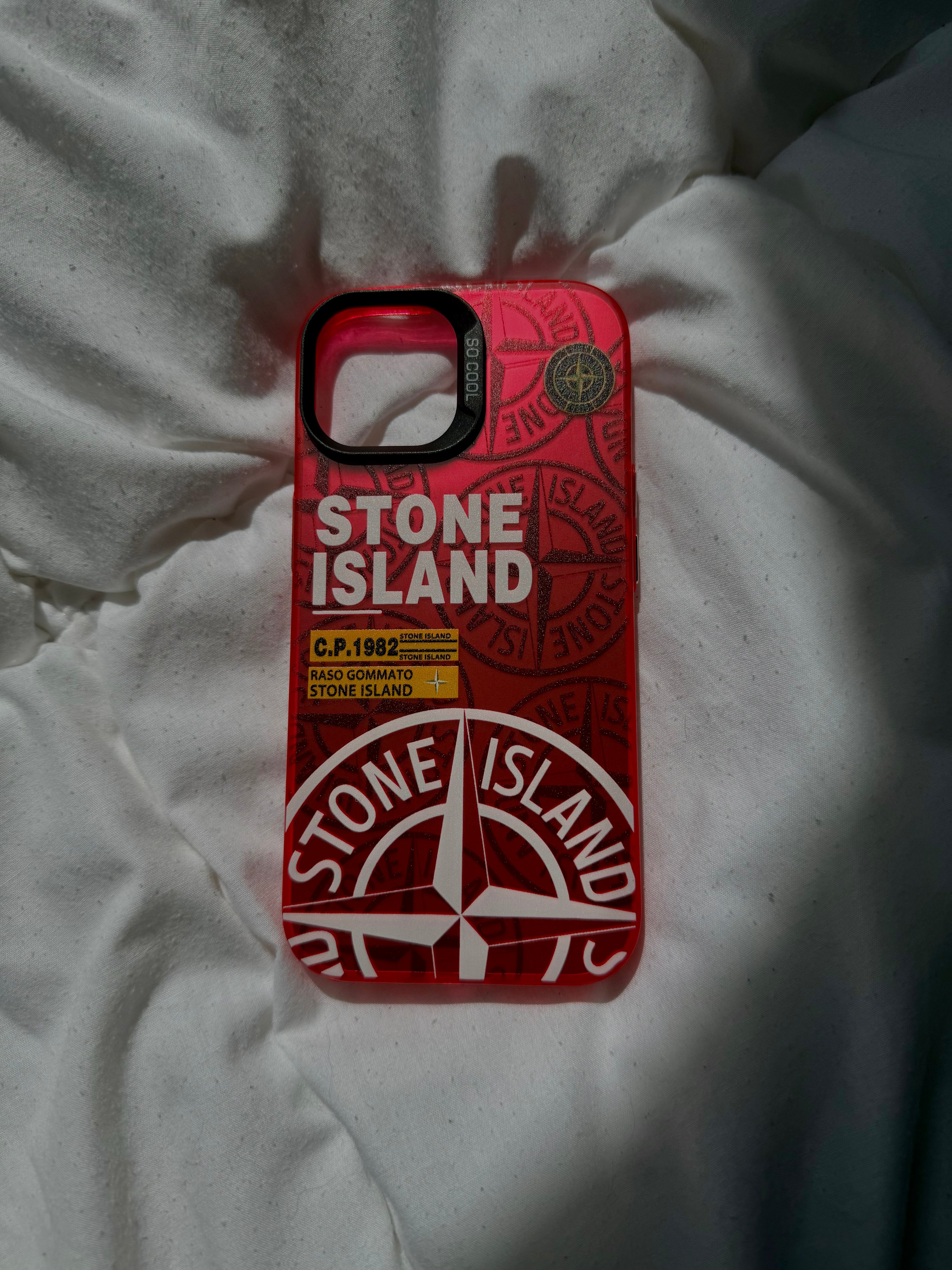 Coque Stone Island Rouge